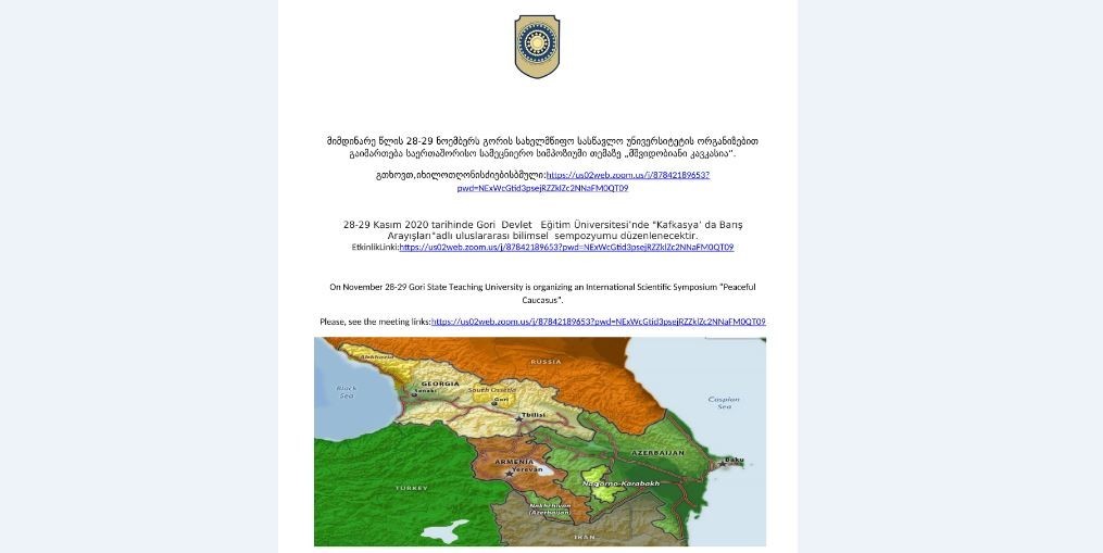 საერთაშორისო სამეცნიერო სიმპოზიუმი „მშვიდობიანი კავკასია“
