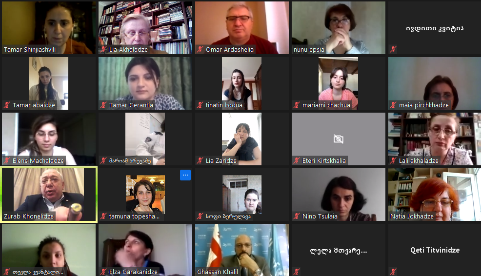 Webinar of UNICEF Representative in Georgia Dr. Ghassan Khalil 