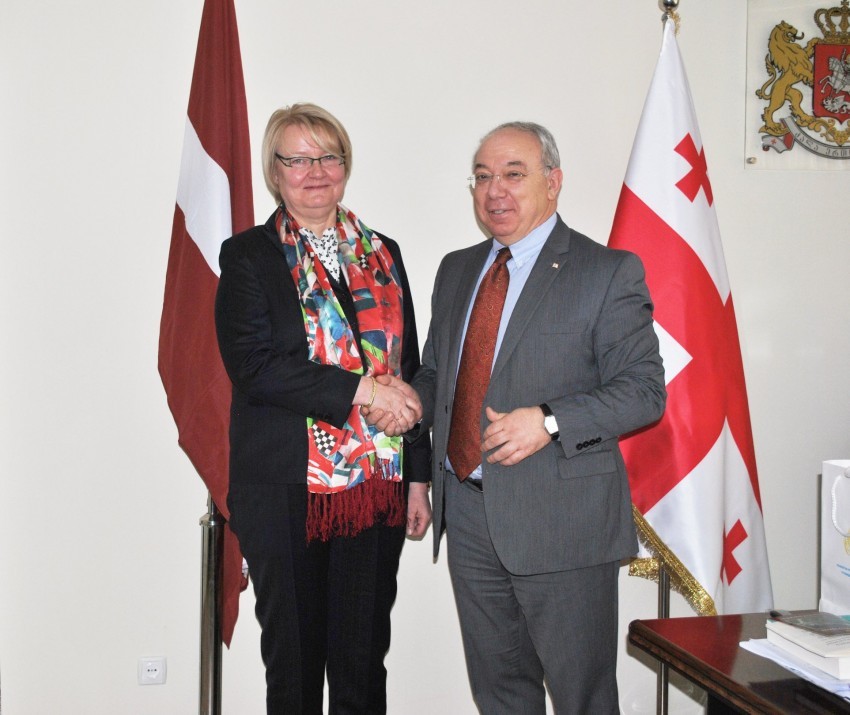 Exhibition dedicated to the 100th anniversary of the independence of Latvia at Sokhumi State University