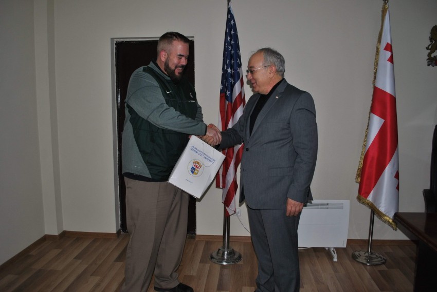 Professor Robert Koff of Michigan State University visited Sokhumi State University